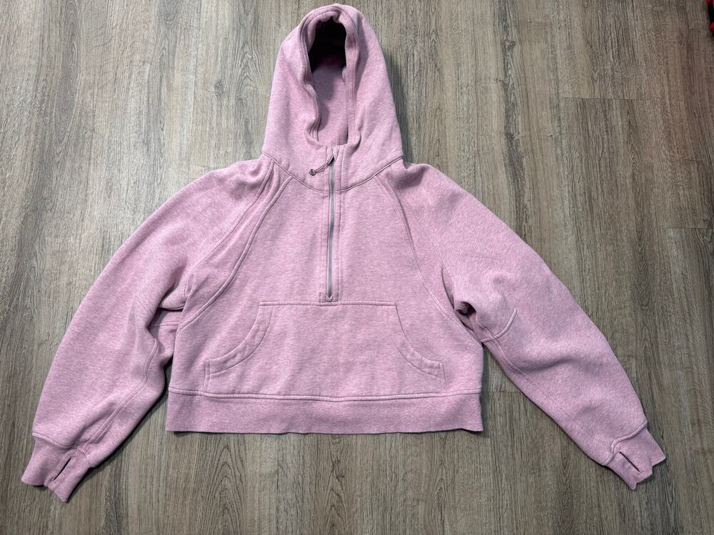 Lululemon Women's Scuba Oversized Cropped Half-Zip Hoodie